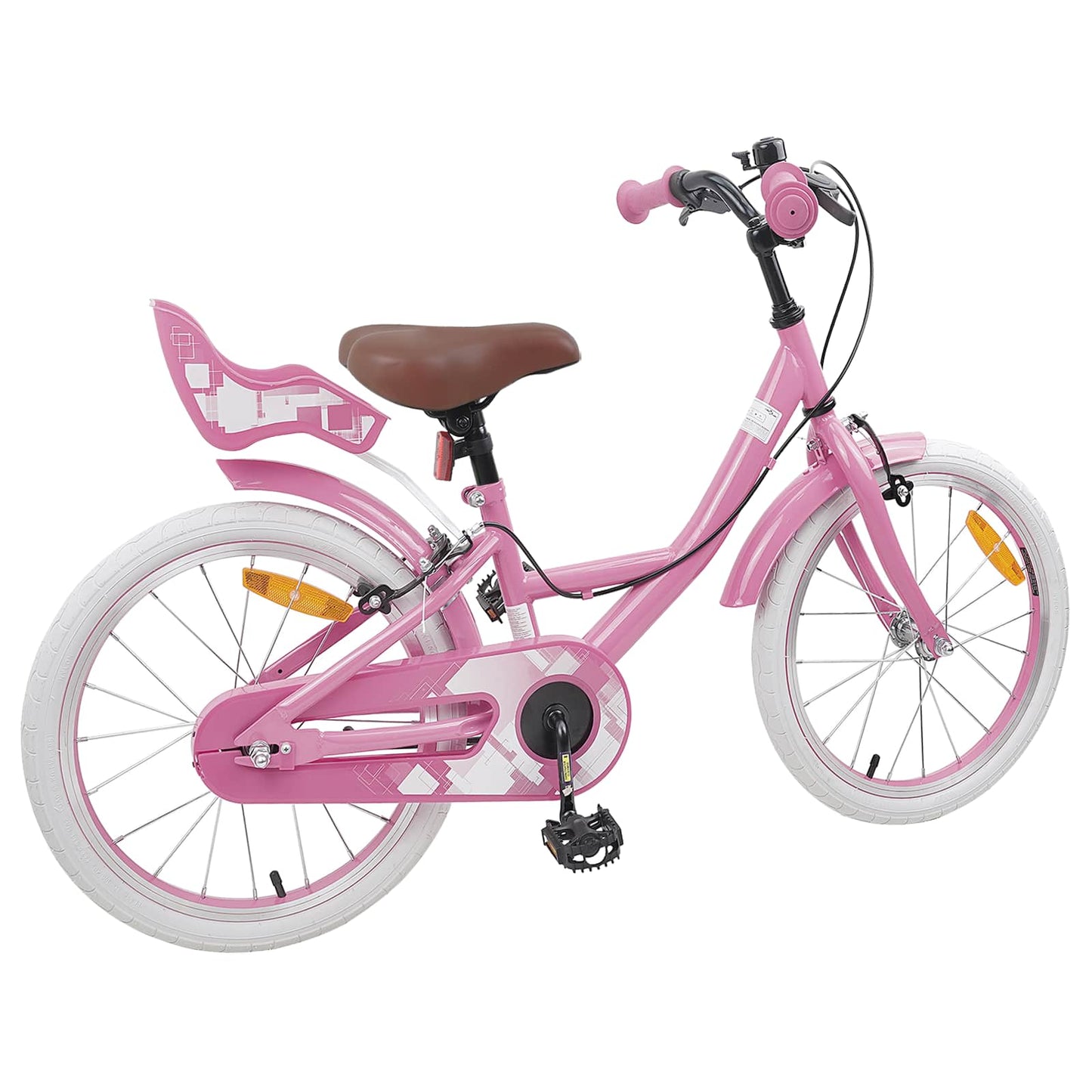 Barnesykkel 18 Tommer for 5-7 år gammel Lys rosa