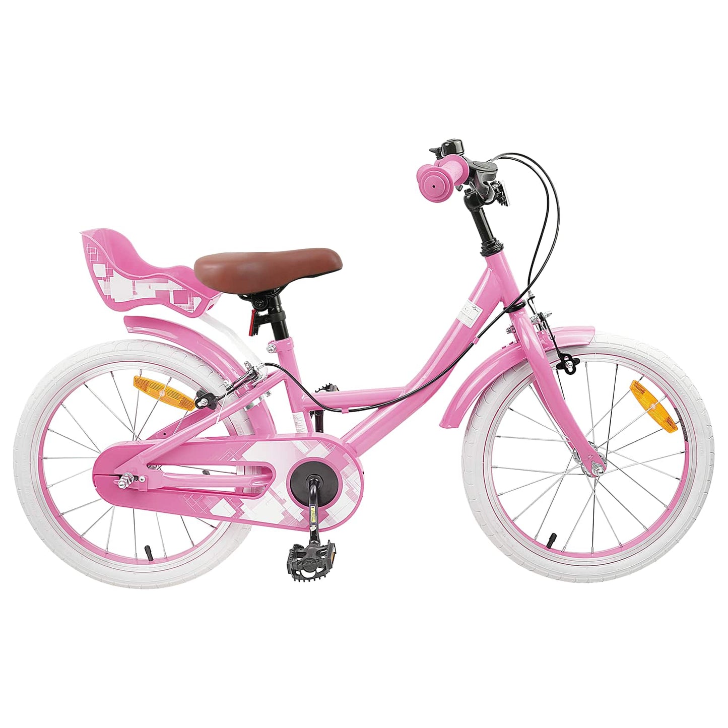 Barnesykkel 18 Tommer for 5-7 år gammel Lys rosa