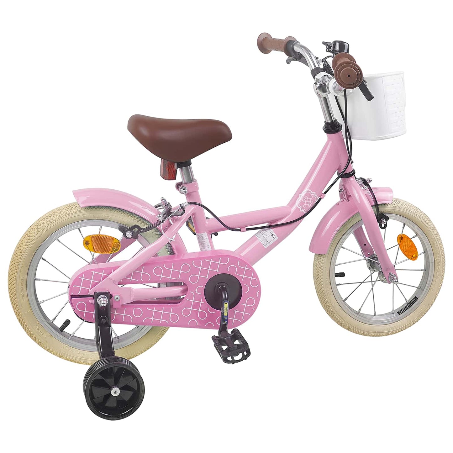 Barnesykkel 16 Tommer for 4-6 år gammel Lys rosa