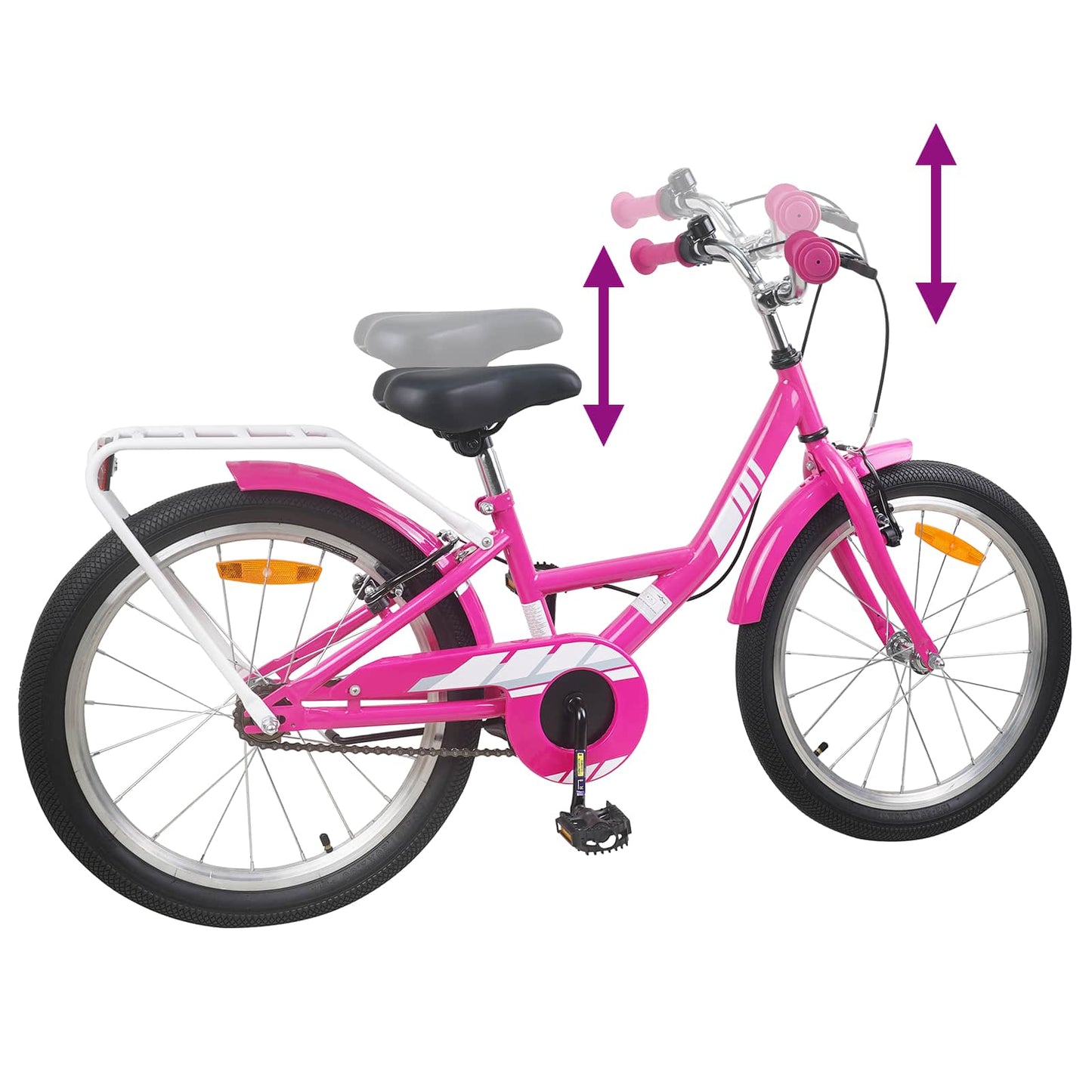 Barnesykkel 18 Tommer for 5-7 år gammel Rosa
