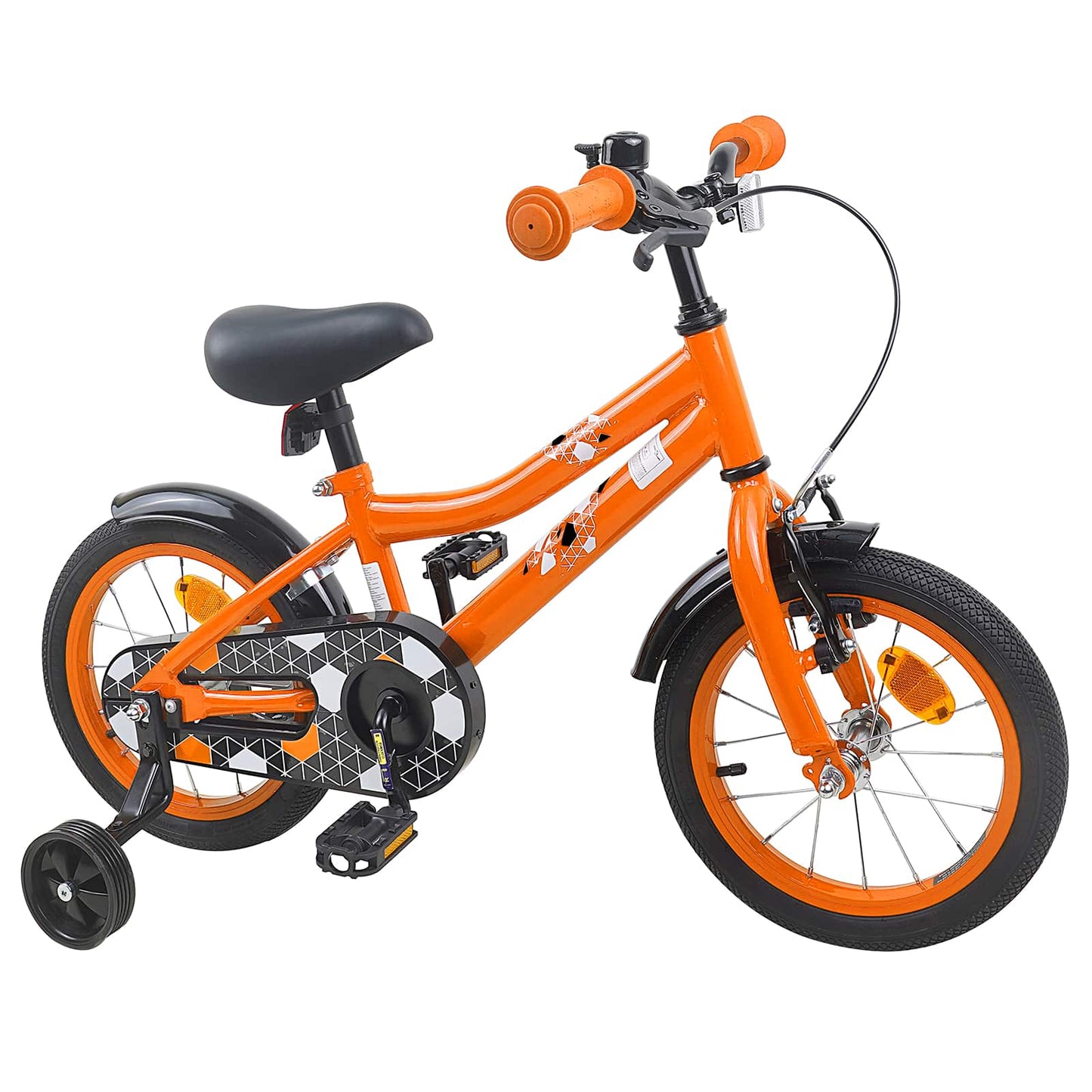 Barnesykkel 16 Tommer for 4-6 år gammel Oransje