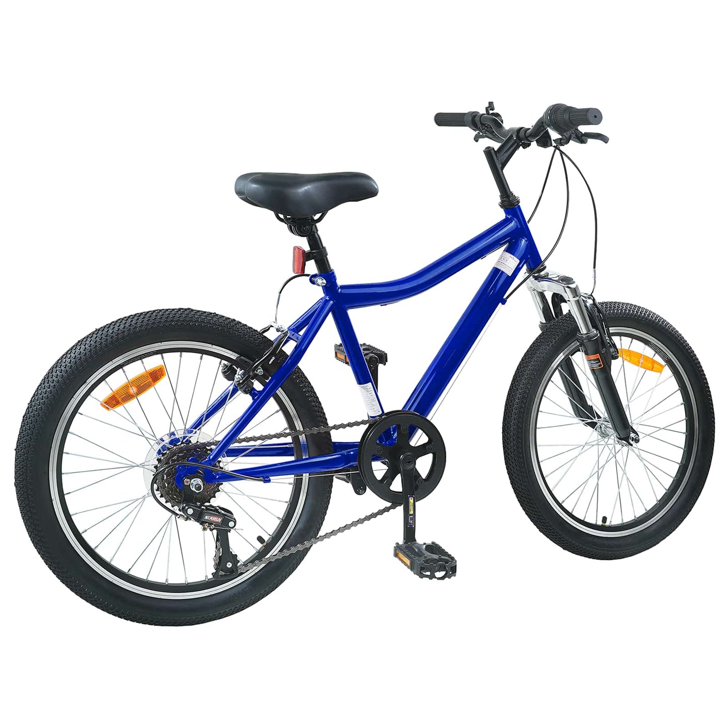 Barnesykkel 20 Tommer 6-Speed for 6-11 år gammel Mørkeblå