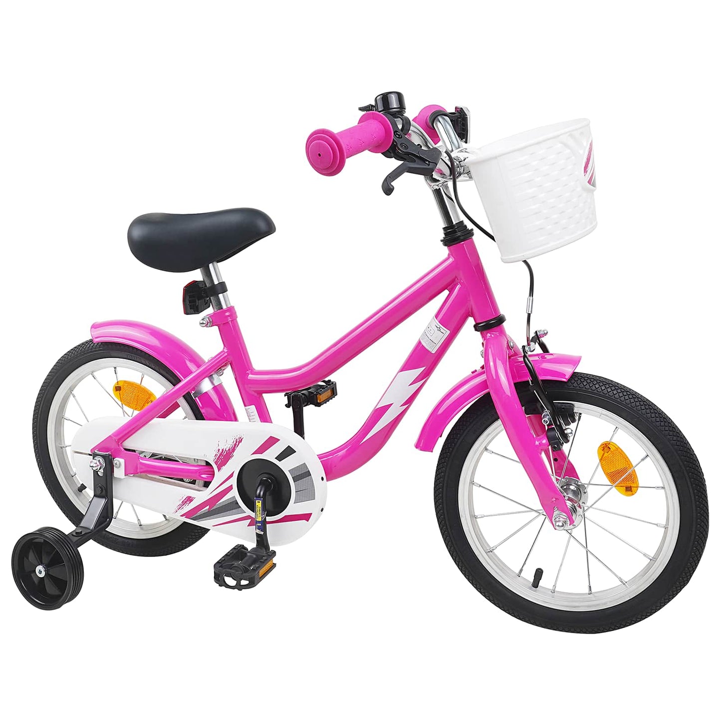 Barnesykkel 16 Tommer for 4-6 år gammel Mørk rosa