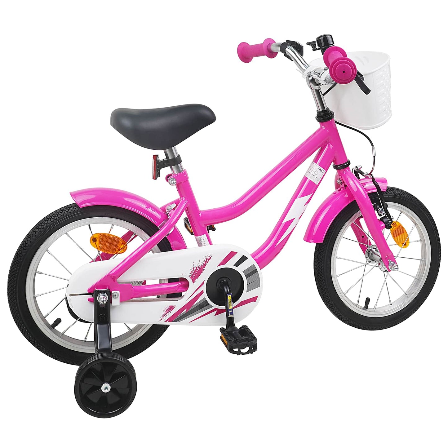 Barnesykkel 16 Tommer for 4-6 år gammel Mørk rosa