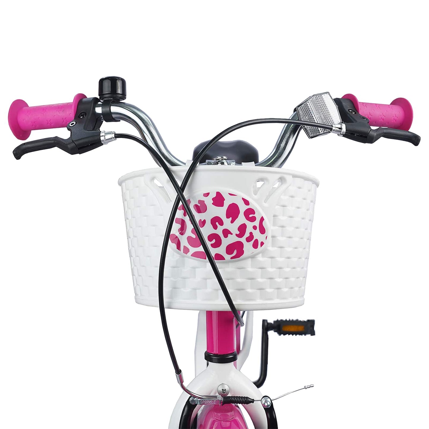 Barnesykkel 18 Tommer for 5-7 år gammel Mørk rosa vidaXL