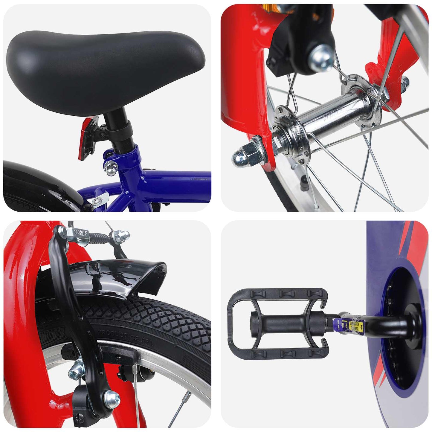 Barnesykkel 12 Tommer for 2-4 år gammel Mørkeblå