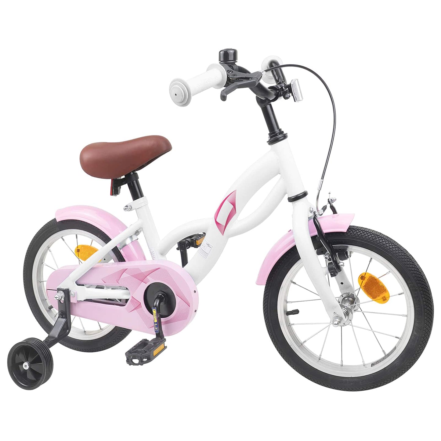 Barnesykkel 12 Tommer for 2-4 år gammel Hvit
