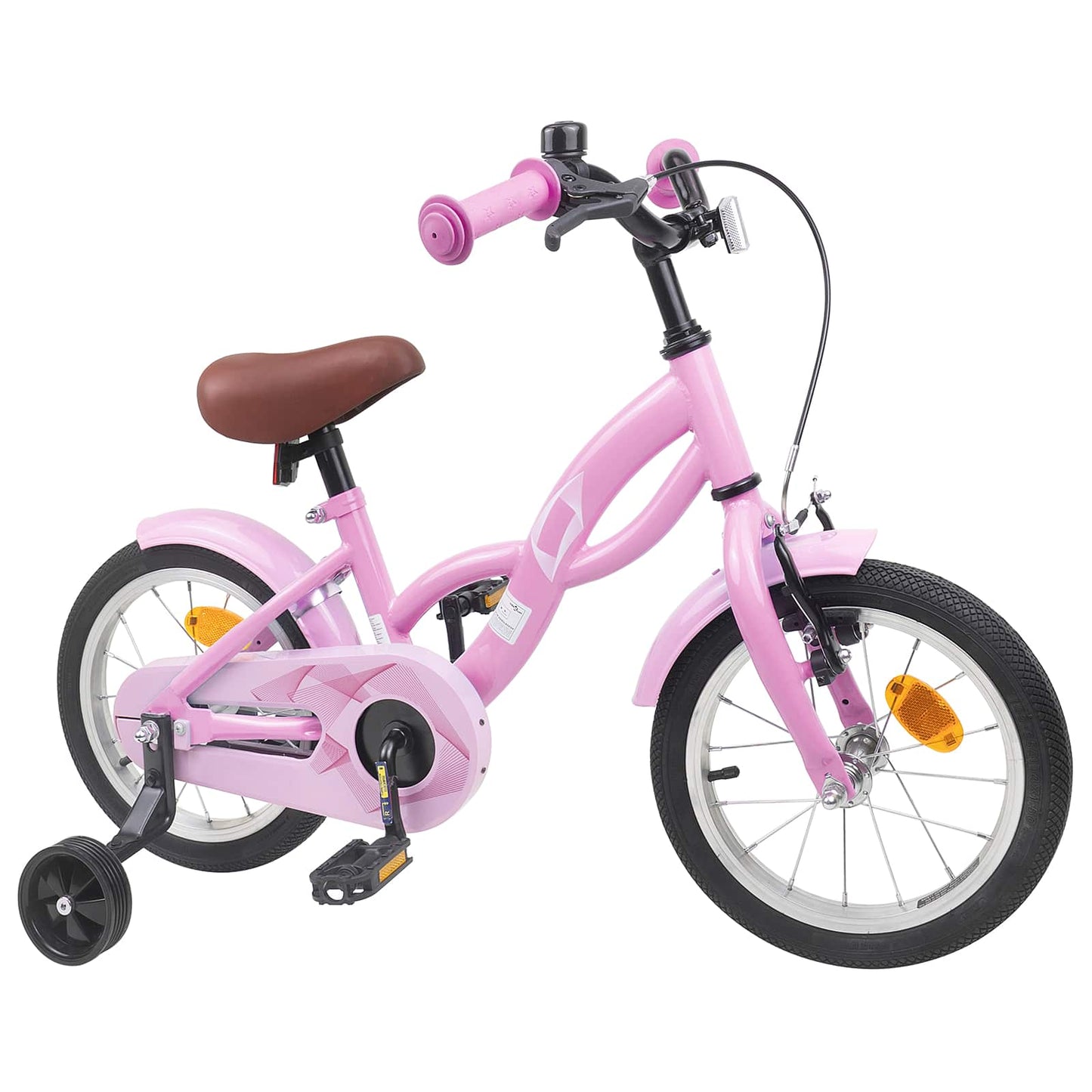 Barnesykkel 14 Tommer for 3-5 år gamle Lys rosa