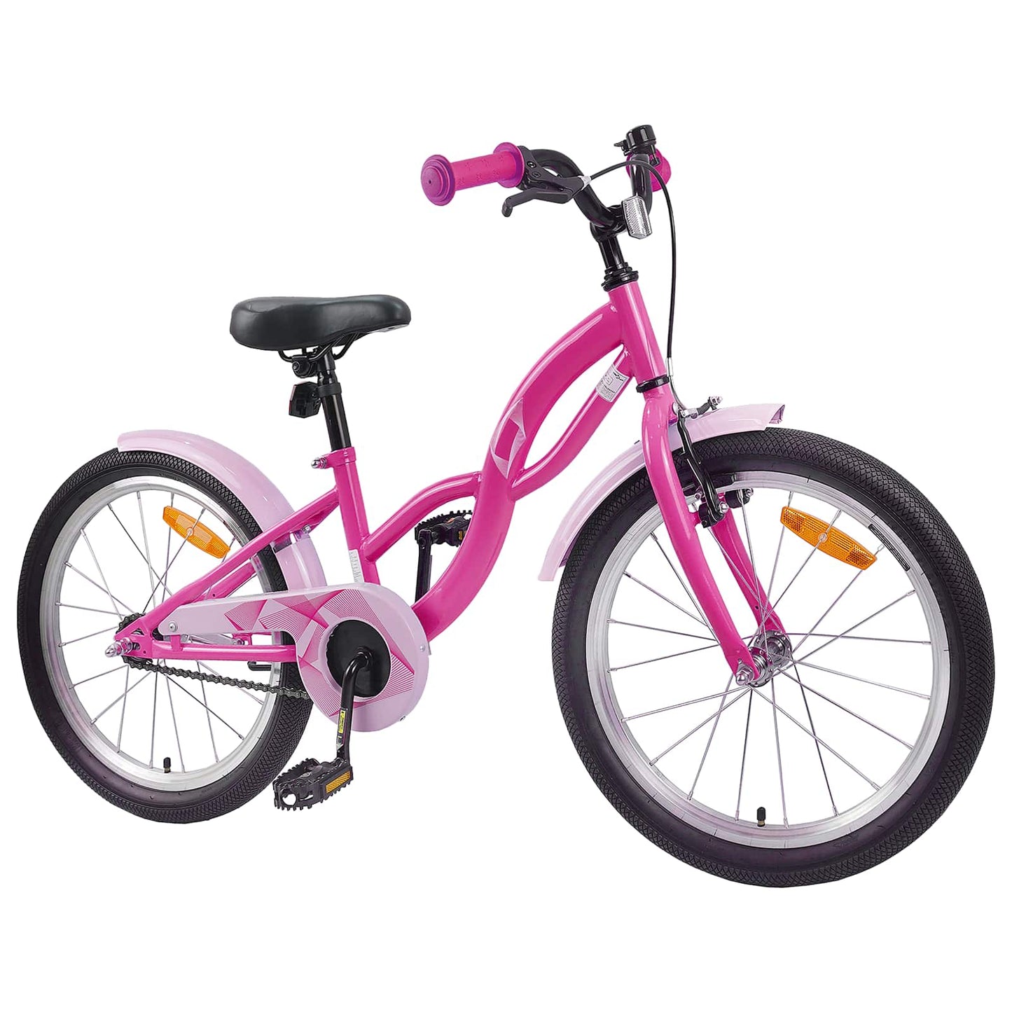 Barnesykkel 20 Tommer for 6-11 år gammel Mørk rosa
