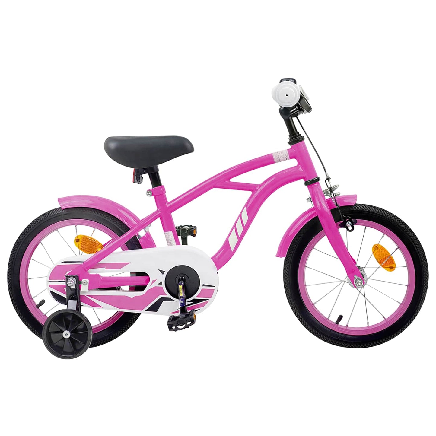 Barnesykkel 16 Tommer for 4-6 år gammel Mørk rosa