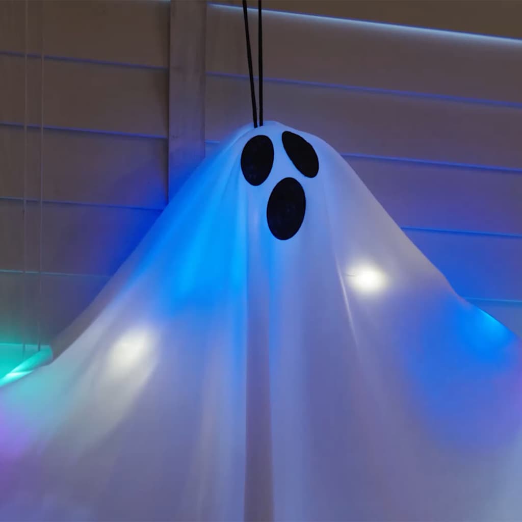 Halloween Hengegeist med 3 LED 3 pcs Hvit 52 x 62 cm Polyester