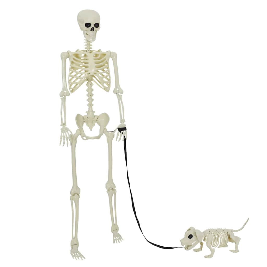 Halloween Dekorasjon Skjelett 2 pcs Hvit Polypropen