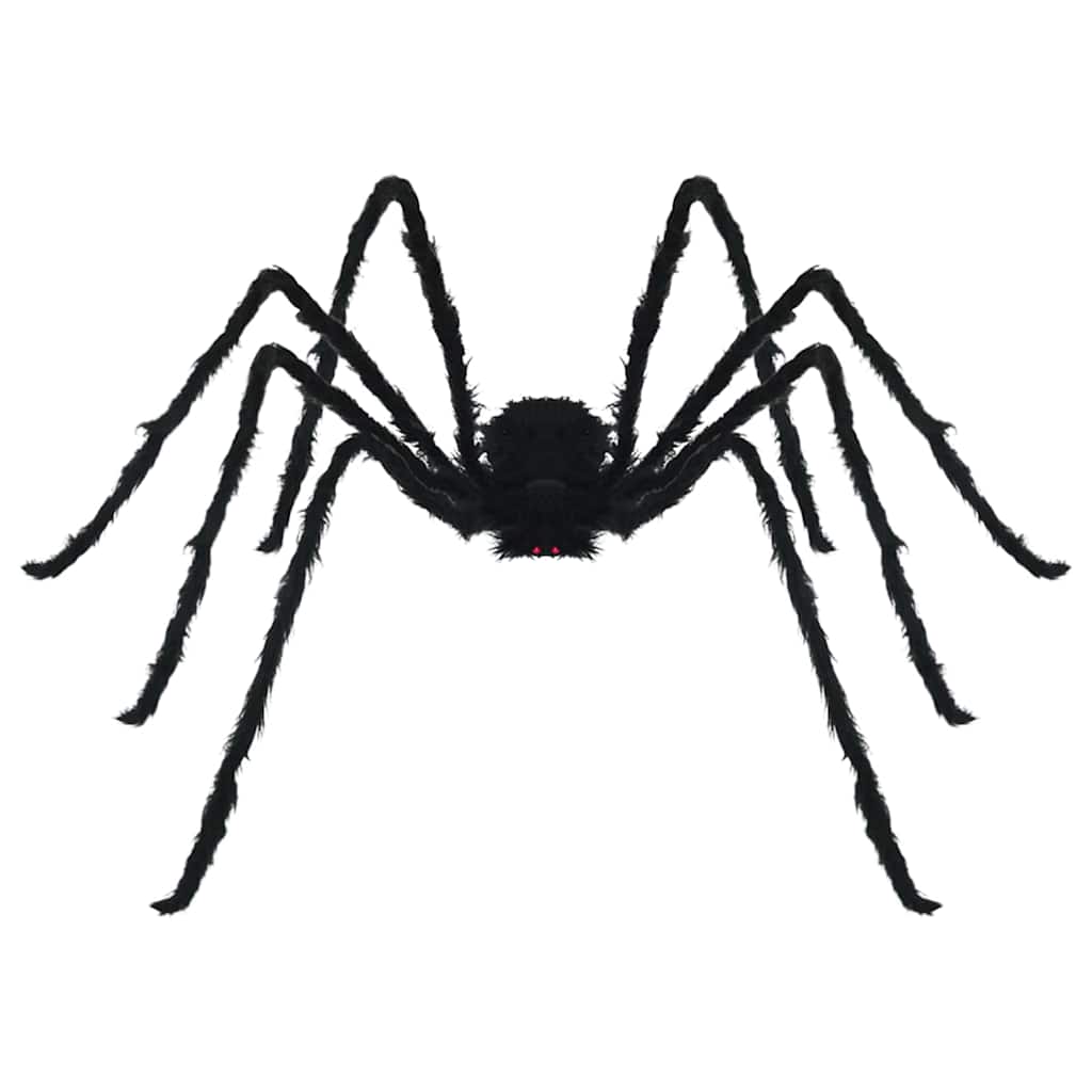 Halloween Edderkopp Dekorasjon 3 pcs Svart 200 cm