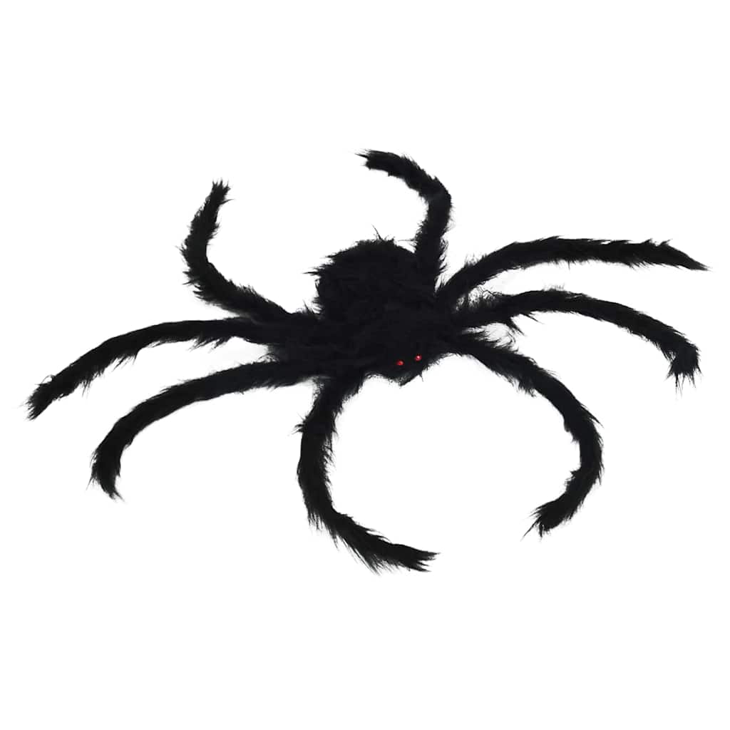 Halloween Edderkopp Dekorasjon 6 pcs Svart 75 cm