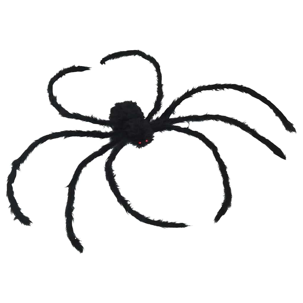 Halloween edderkoppdekorasjon med nett 4 pcs Svart og hvit
