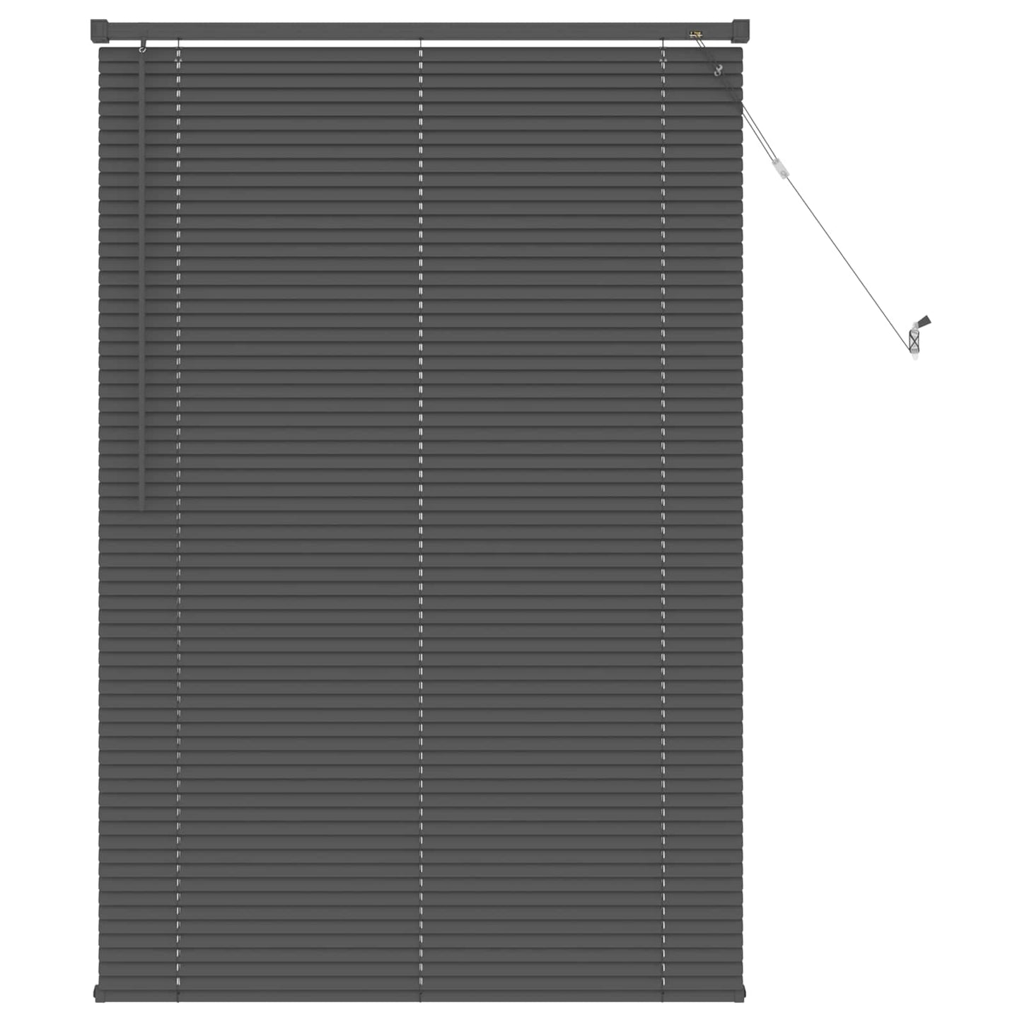 Venetiansk persienne Sølvgrå 150 x 80 cm 25 mm PVC