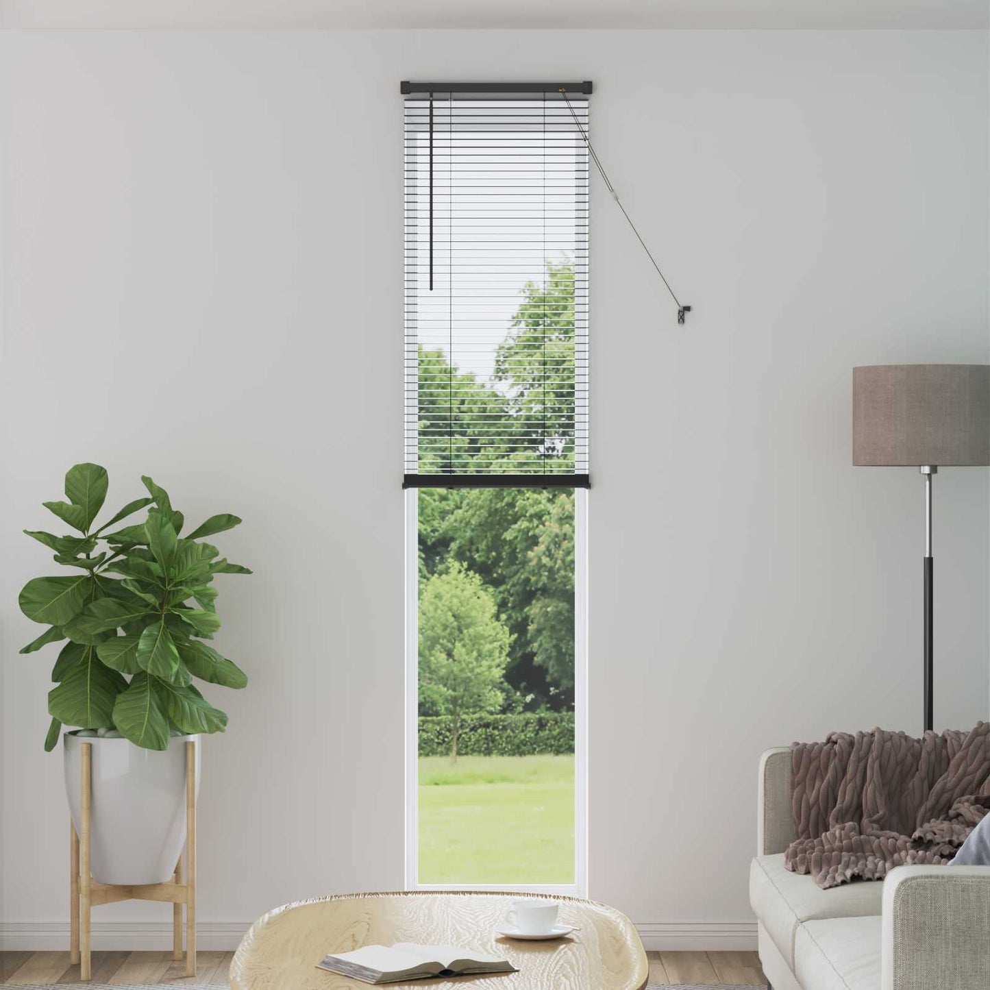 Venetiansk persienne Sølvgrå 213 x 50 cm 25 mm PVC