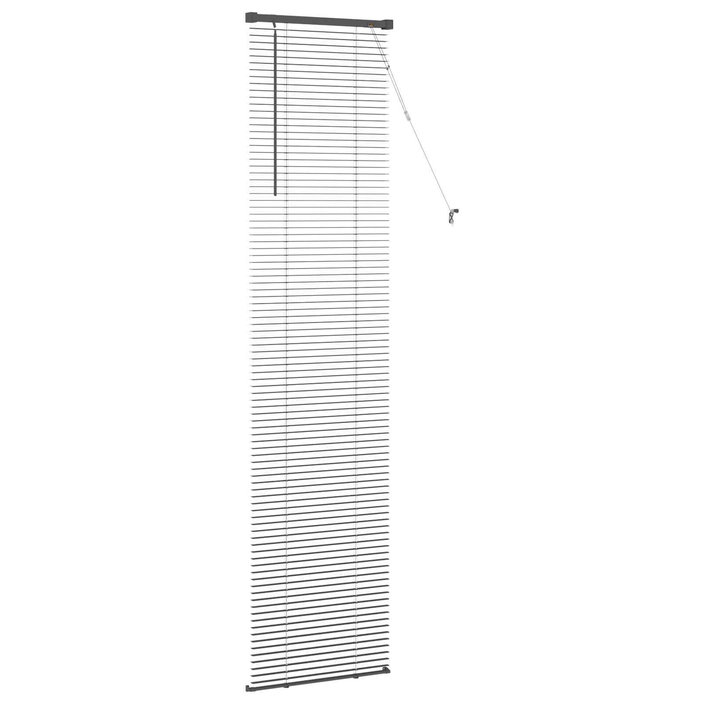 Venetiansk persienne Sølvgrå 213 x 50 cm 25 mm PVC