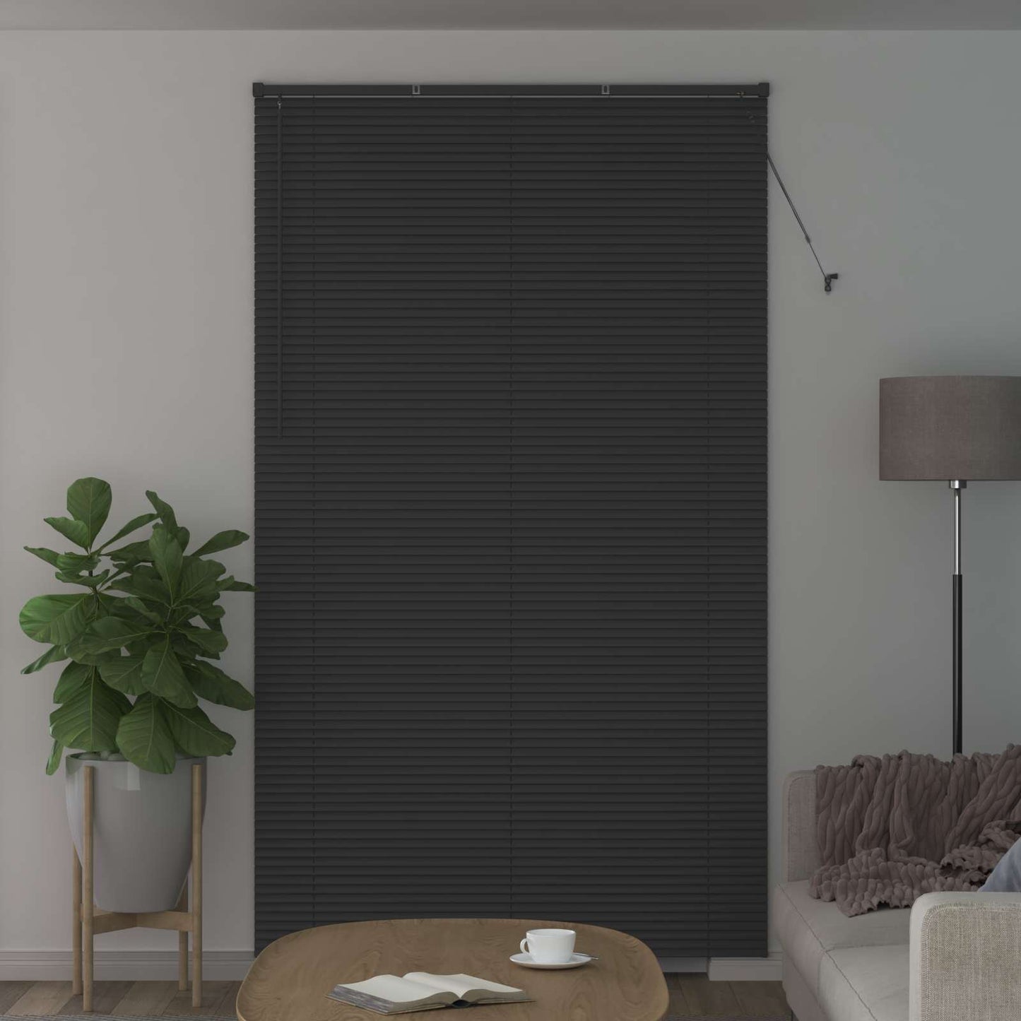 Venetiansk persienne Sølvgrå 213 x 140 cm PVC