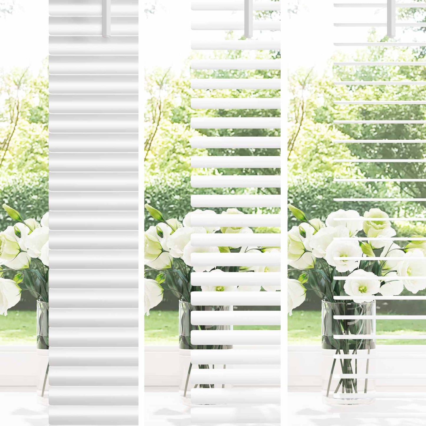 Venetiansk persienne Justerbar Hvit 150 x 160 cm PVC vidaXL