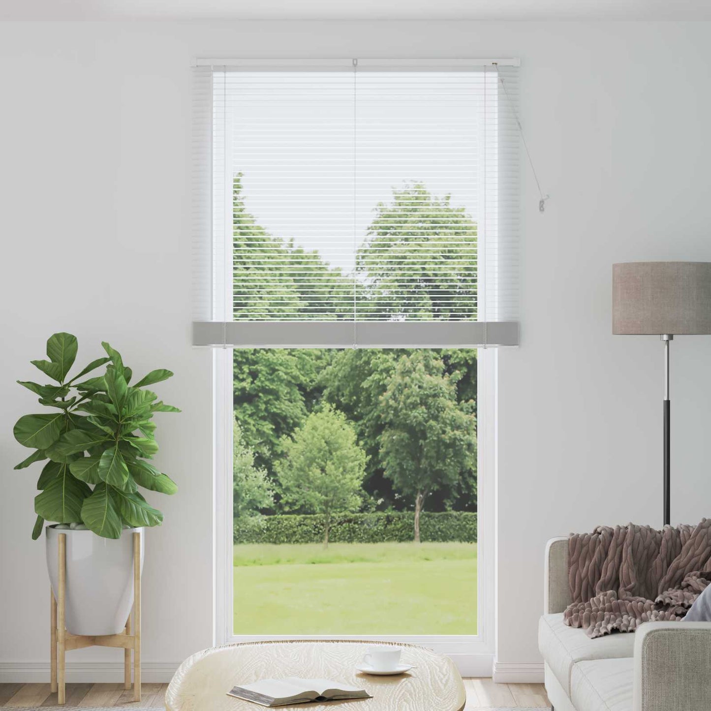 Venetiansk persienne Hvit 213 x 120 cm PVC
