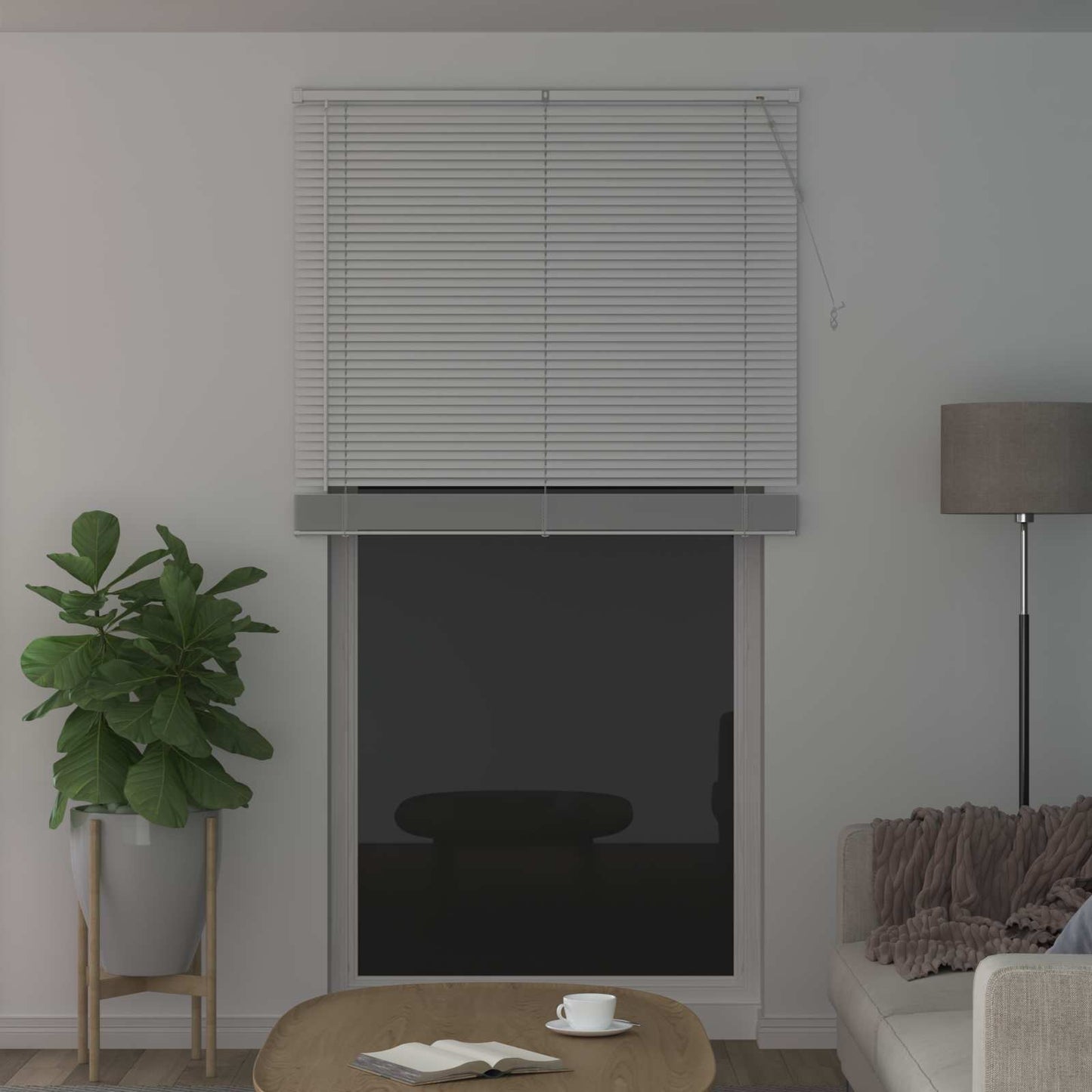 Venetiansk persienne Hvit 213 x 120 cm PVC