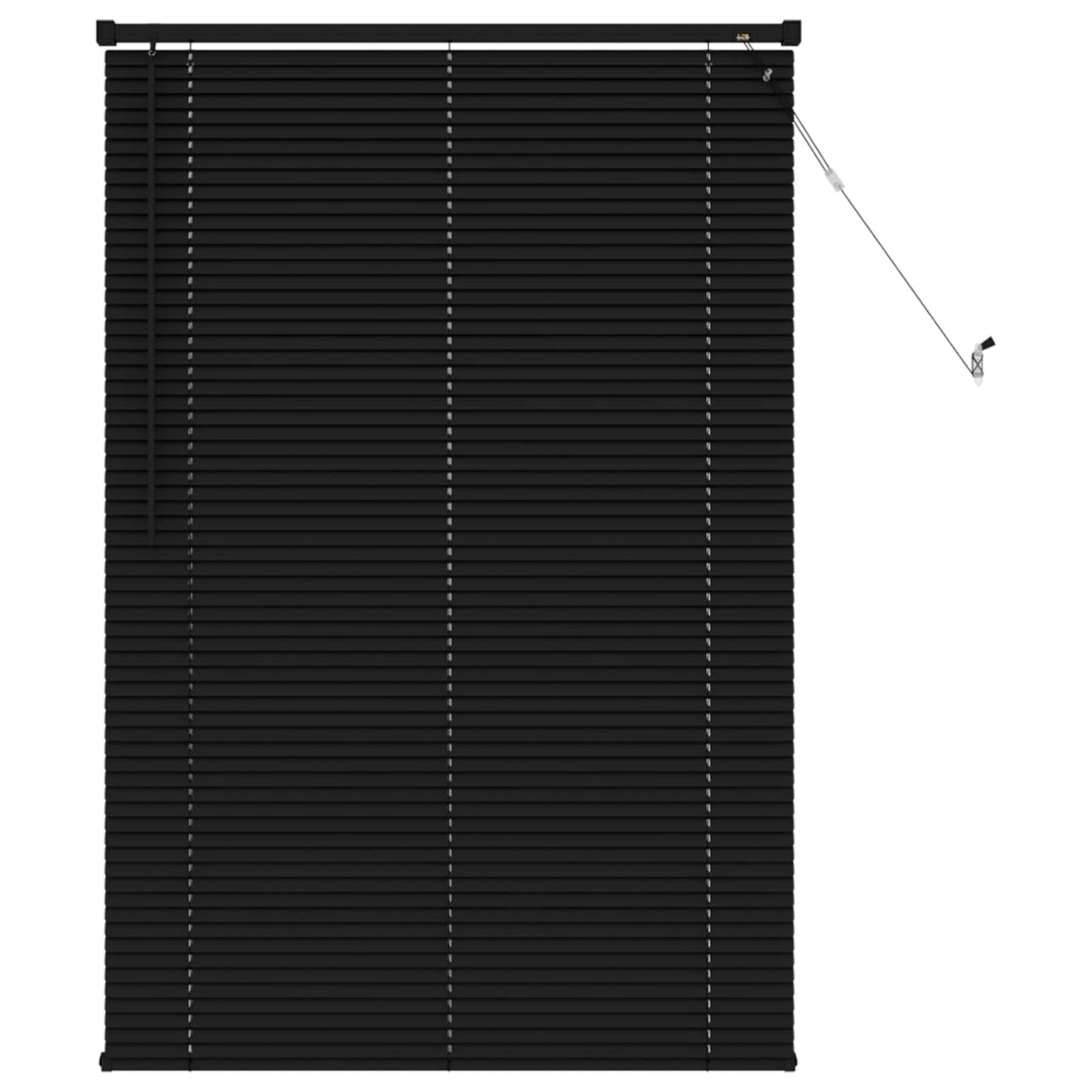 Venetiansk persienne Svart 150 x 80 cm 25 mm PVC