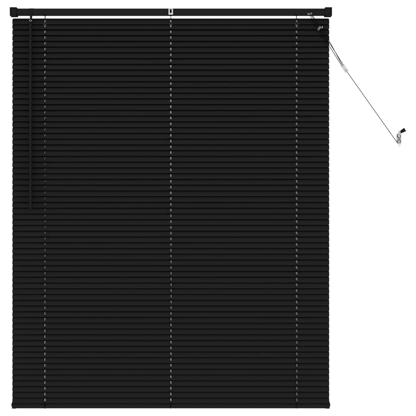 Venetiansk persienne Svart 150 x 110 cm 25 mm PVC
