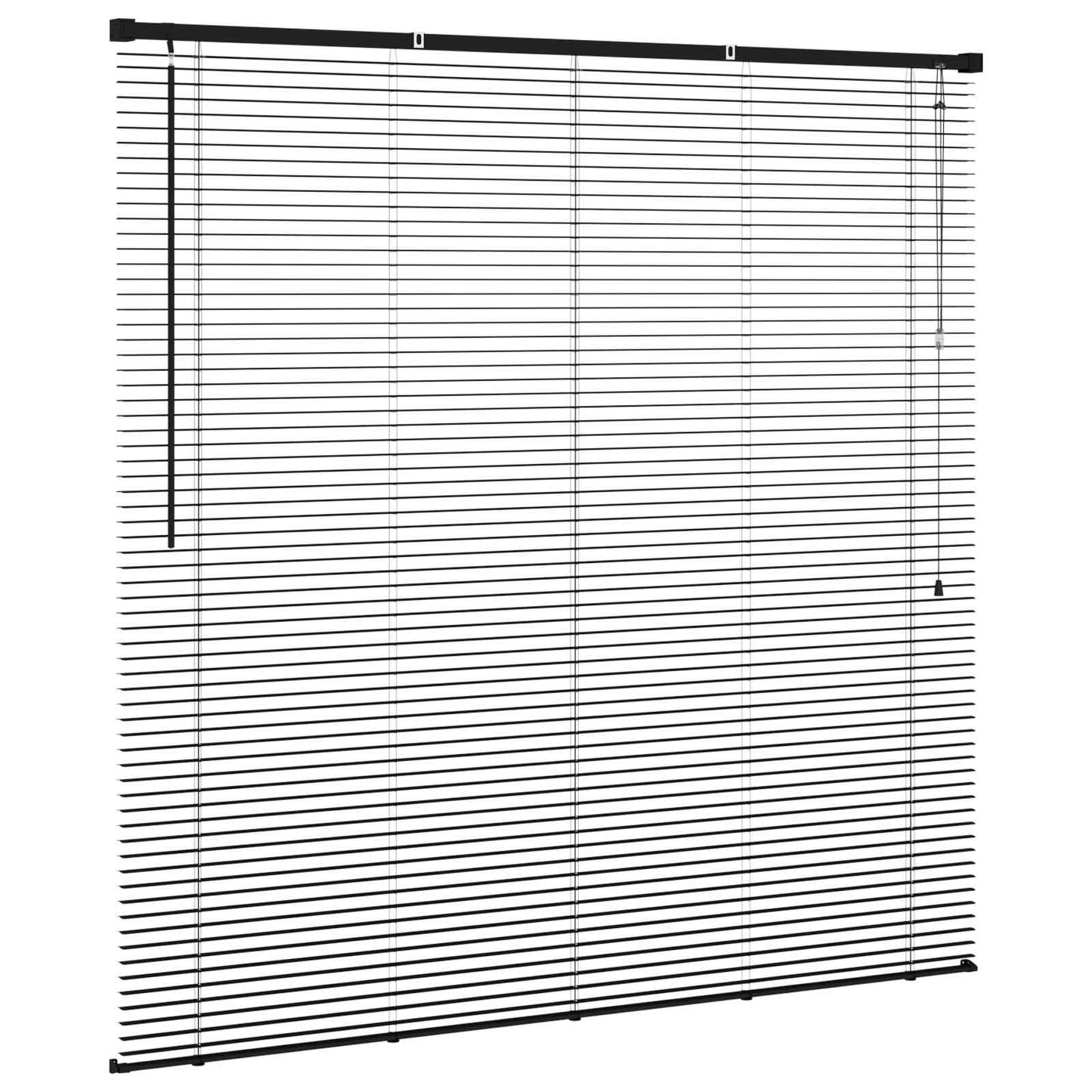 Venetiansk persienne Svart 150 x 140 cm PVC