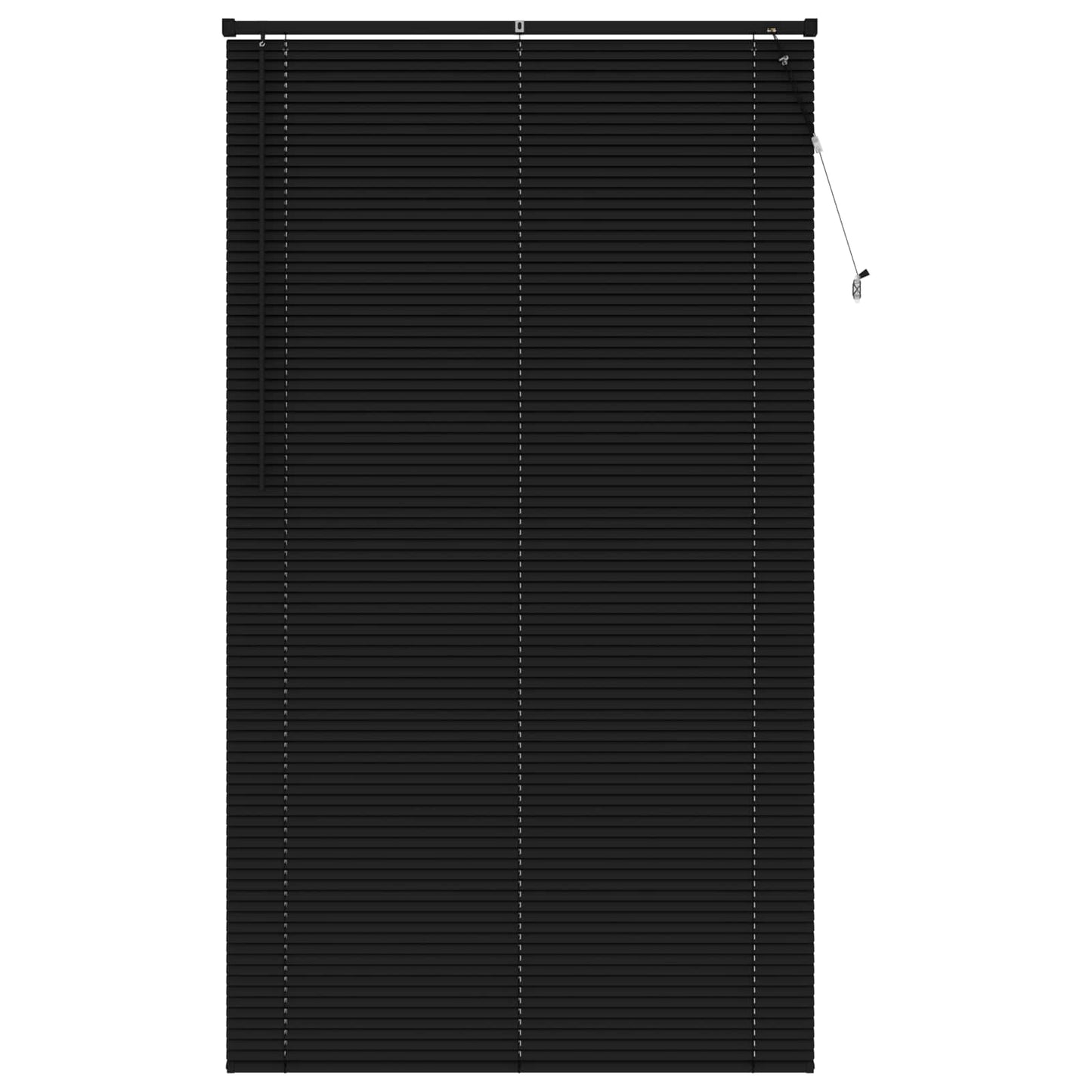 Venetiansk persienne Svart 213 x 110 cm 25 mm PVC