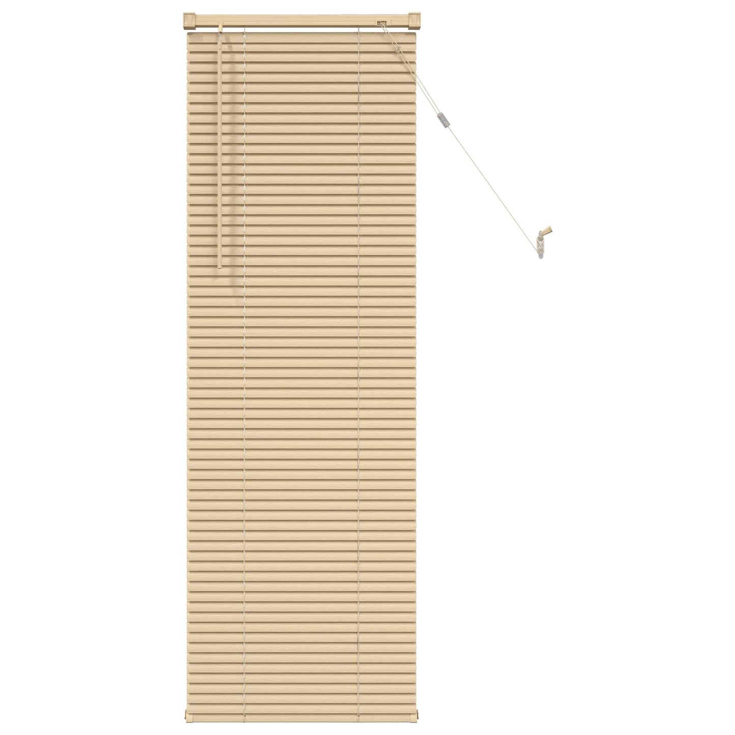 Venetiansk persienne Lys Brun med Mønster 150 x 50 cm 25 mm PVC
