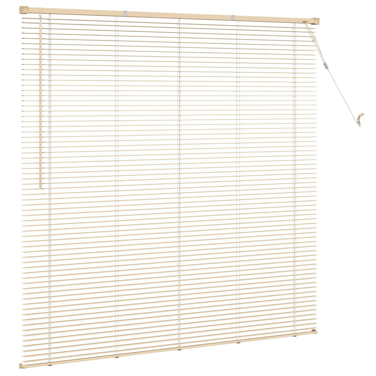 Venetiansk persienne Lys Brun med Mønster 150 x 140 cm 25 mm