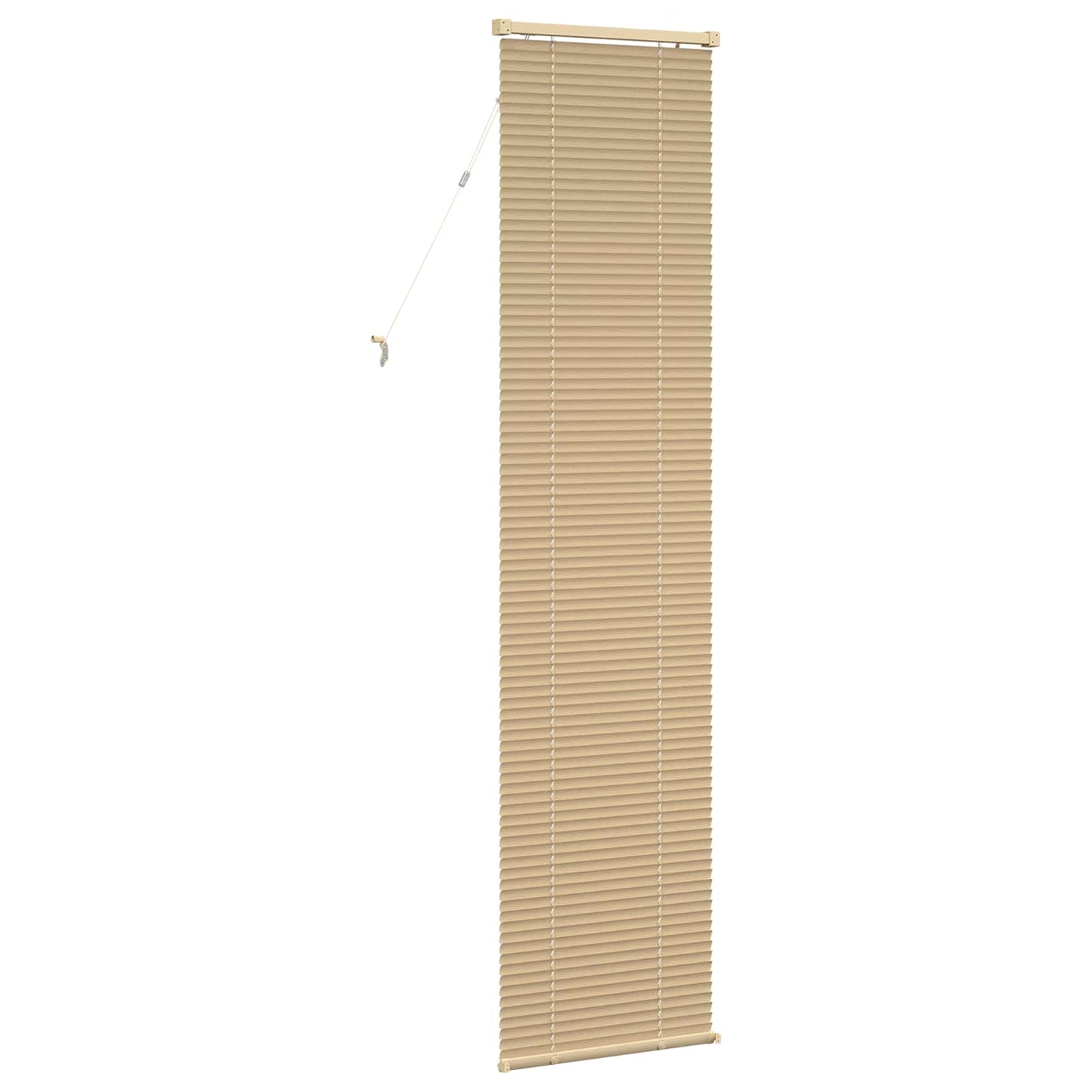 Venetiansk persienne Lys Brun med Mønster 213 x 40 cm 25 mm PVC
