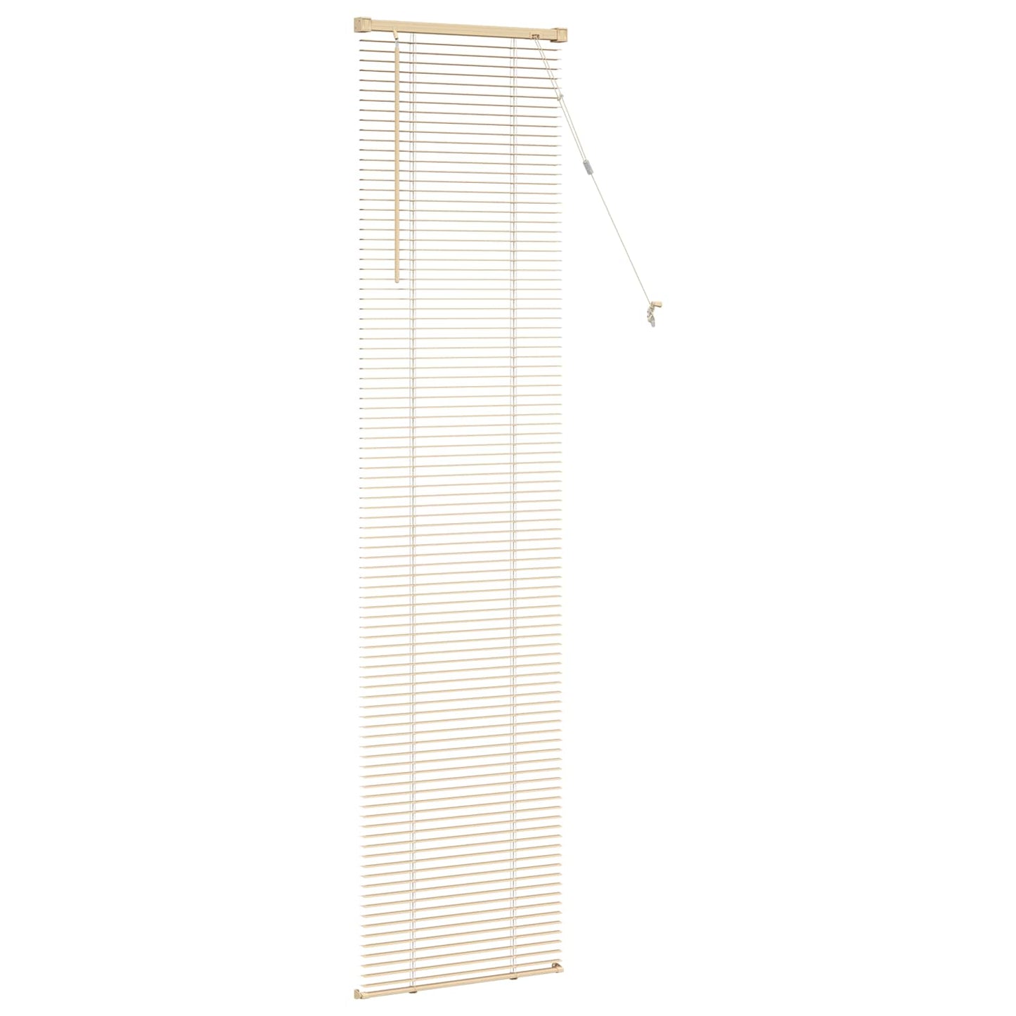 Venetiansk persienne Lys Brun med Mønster 213 x 60 cm 25 mm PVC