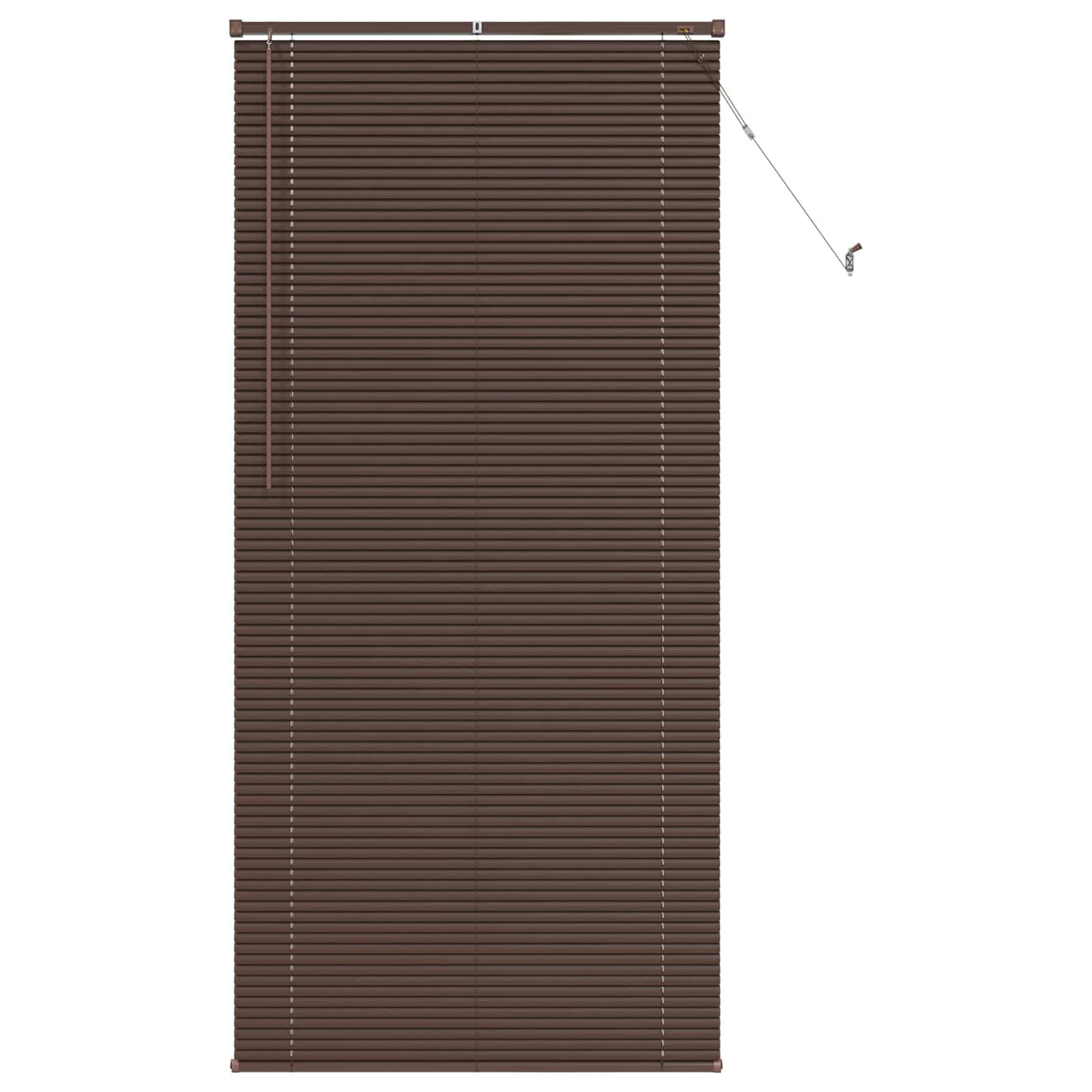 Venetiansk persienne Mørk Brun med Mønster 213 x 70 cm 25 mm