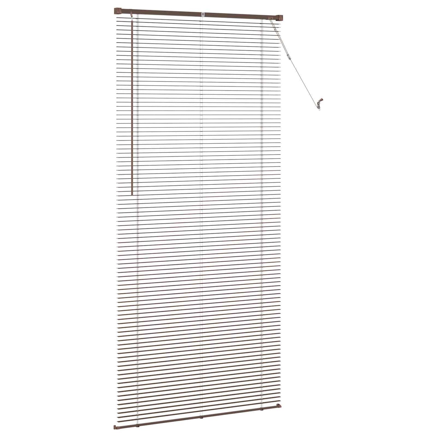 Venetiansk persienne Mørk Brun med Mønster 213 x 90 cm 25 mm