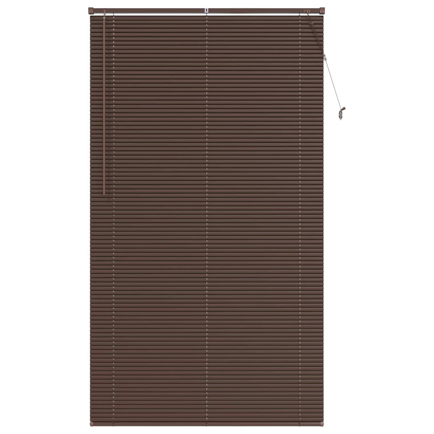 Venetiansk persienne Mørk Brun med Mønster 213 x 110 cm 25 mm