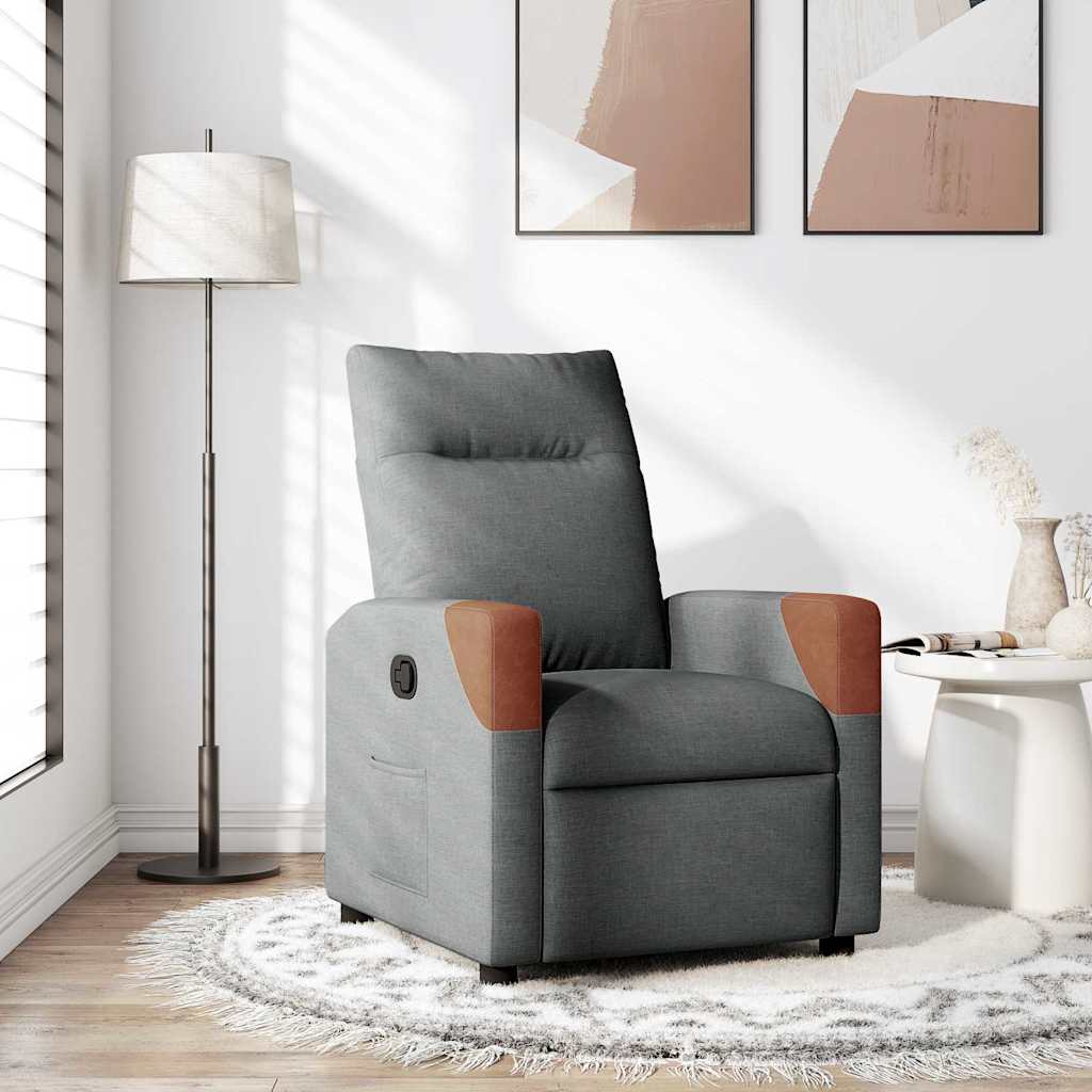 Reclinerstol Mørkegrå stoff