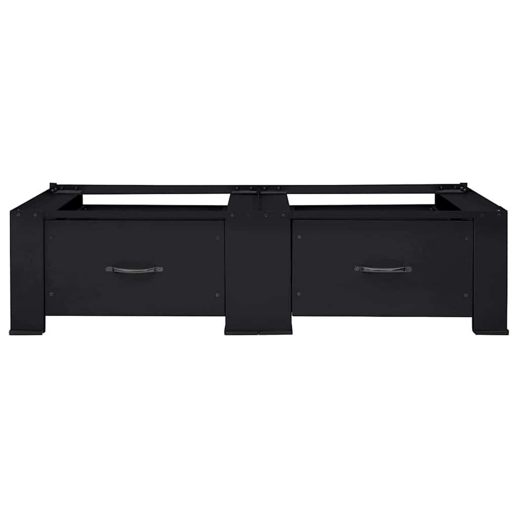 Vaskemaskin Pedestal 2 pcs Svart 127 x 54,5 x 32,5 cm Stål