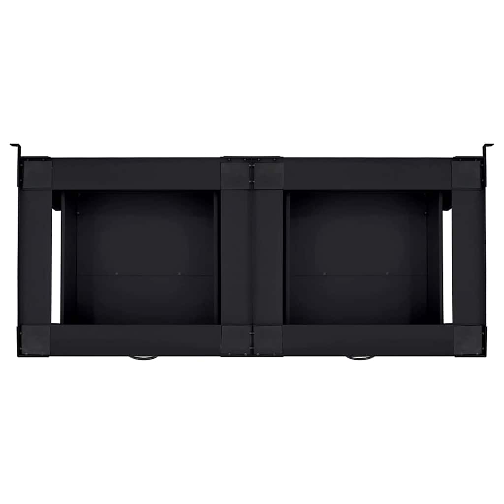 Vaskemaskin Pedestal 2 pcs Svart 127 x 54,5 x 32,5 cm Stål