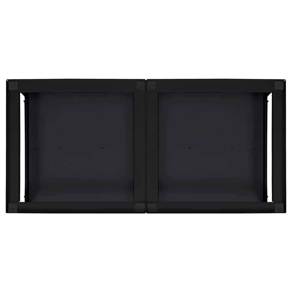 Vaskemaskin Pedestal 2 pcs Svart 124,5 x 61,5 x 32,5 cm Stål