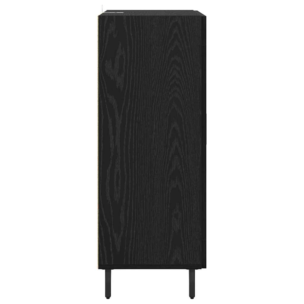 Serviesskap Svart Eik 69,5 x 34 x 90 cm Konstruert tre