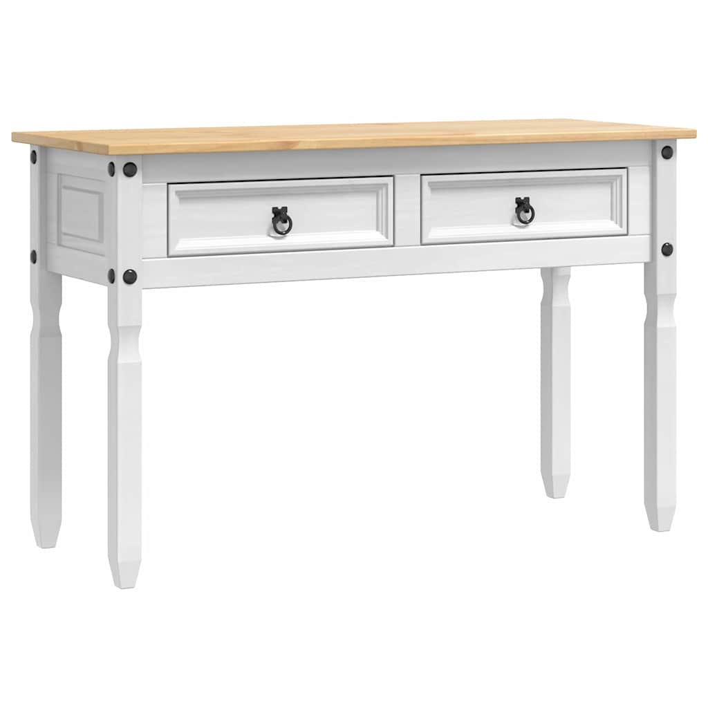 Avlastningsbord Corona Hvit 115 x 46 x 73 cm Massiv furu