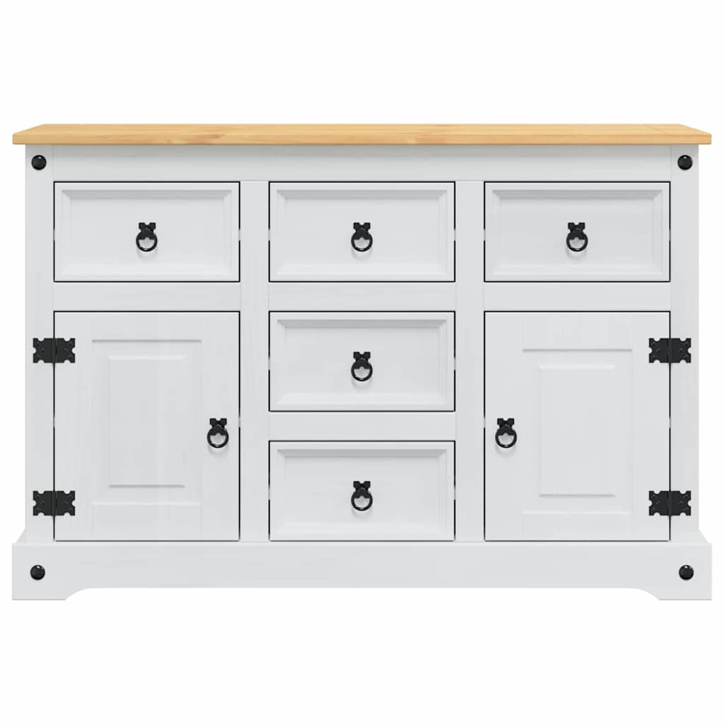 Oppbevaringskister Corona Hvit 112 x 40 x 75 cm Massiv furu