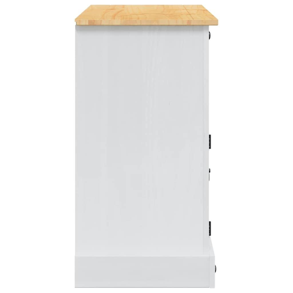 Oppbevaringskister Corona Hvit 112 x 40 x 75 cm Massiv furu