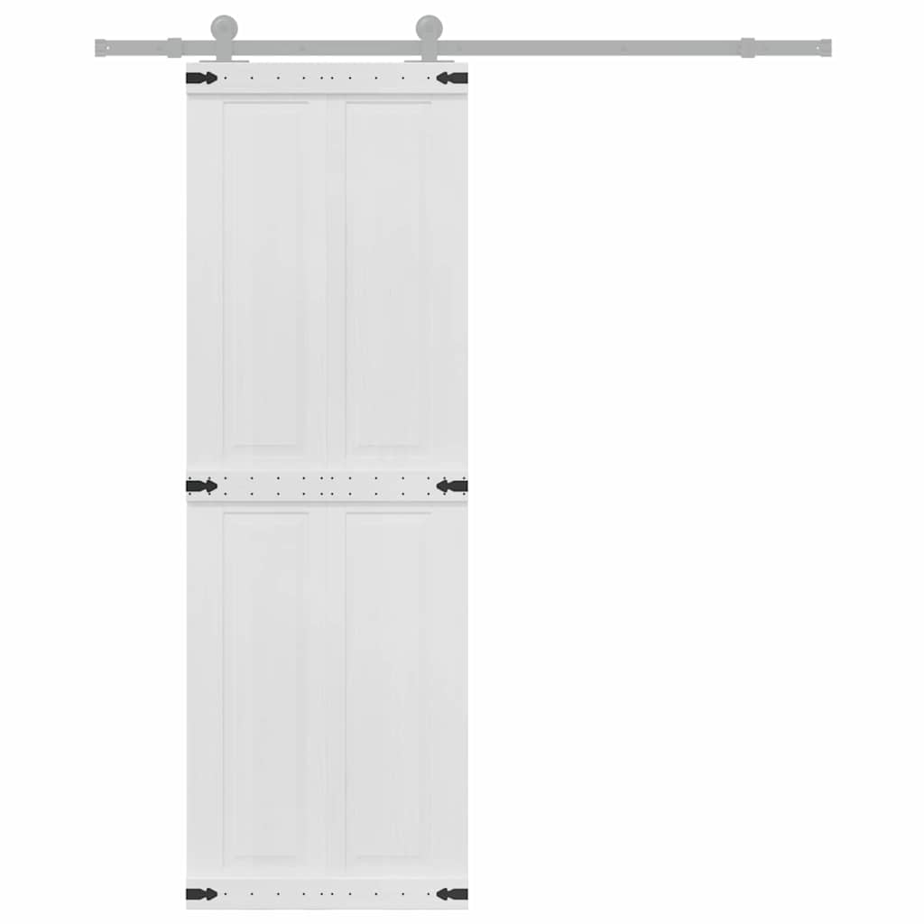 Låvedør Corona Hvit 70 x 210 cm Heltre furu
