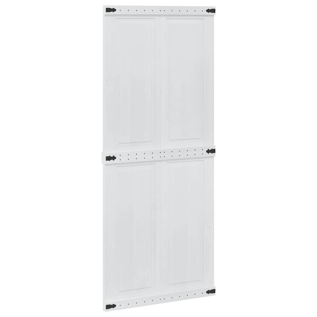 Låvedør Corona Hvit 90 x 210 cm Heltre furu