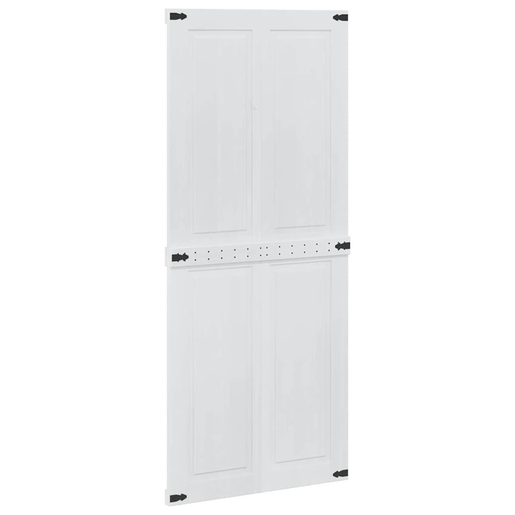 Låvedør Corona Hvit 90 x 210 cm Heltre furu
