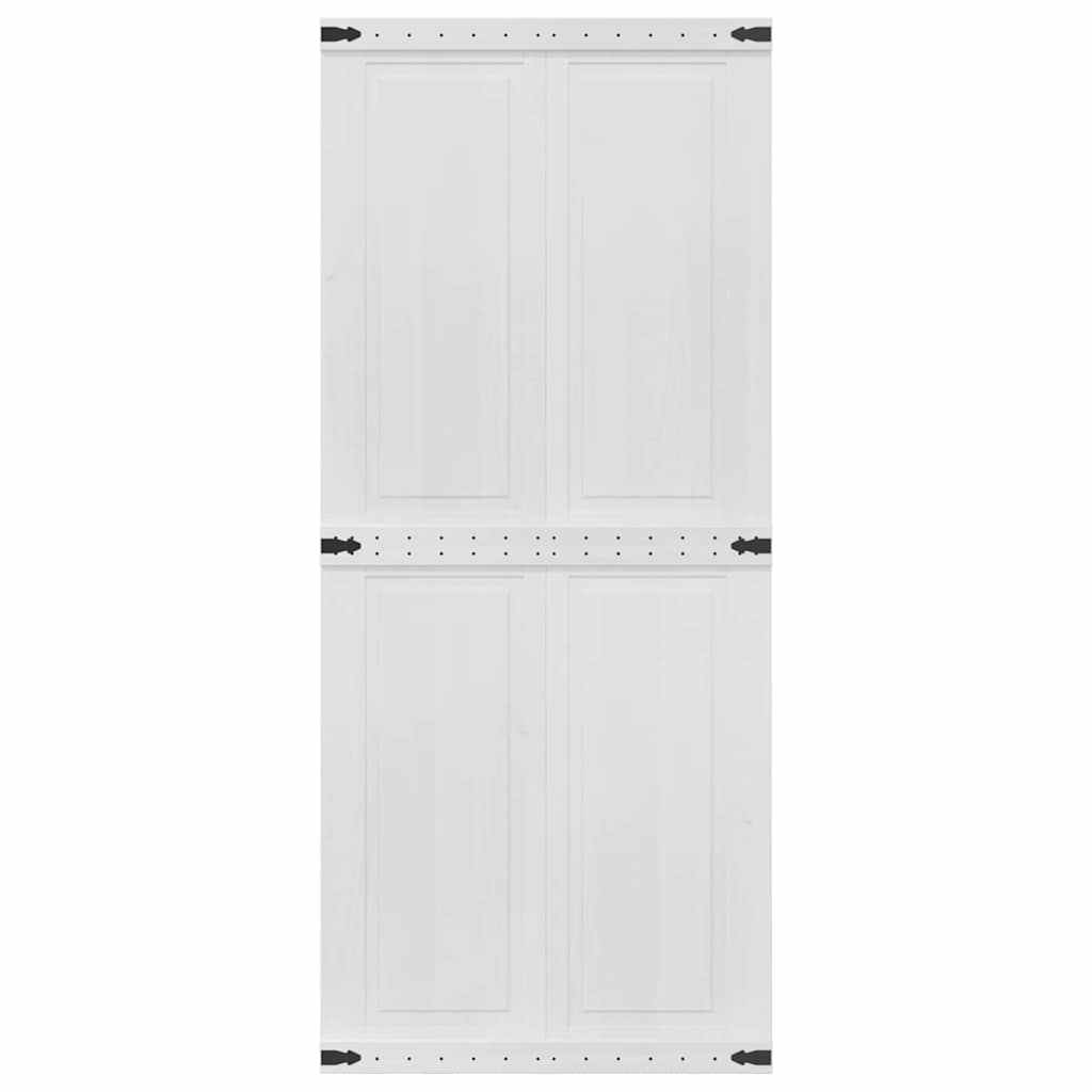 Låvedør Corona Hvit 90 x 210 cm Heltre furu