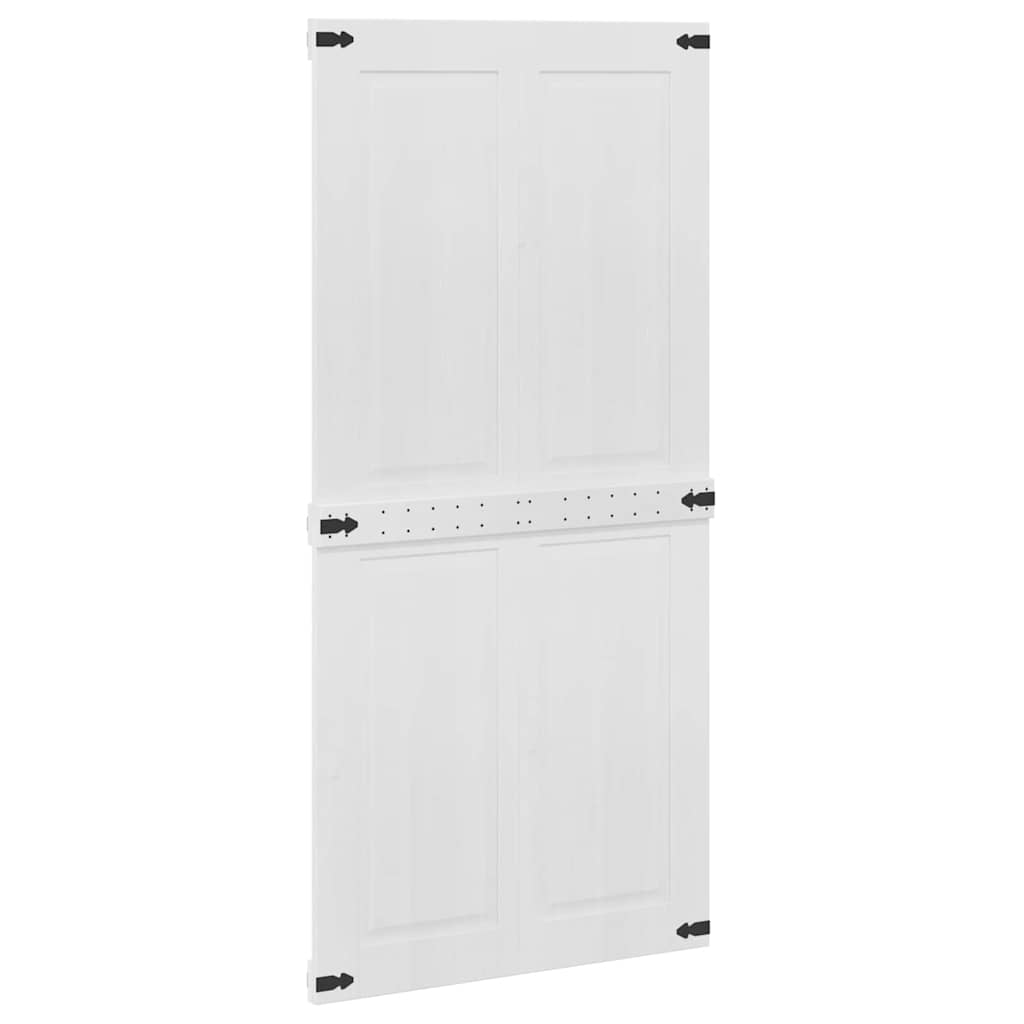 Låvedør Corona Hvit 100 x 210 cm Heltre furu